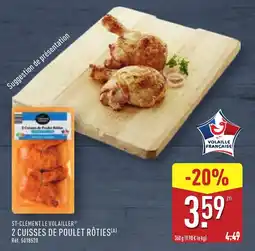 ALDI 2 cuisses de poulet rôties offre