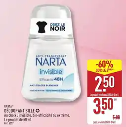 ALDI Narta déodorant bille offre