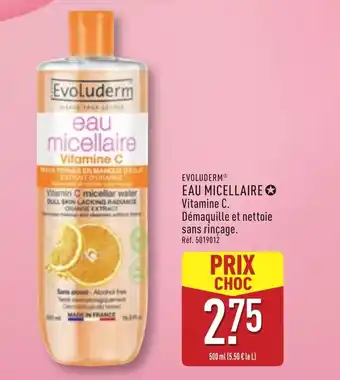 ALDI Evoluderm eau micellaire offre