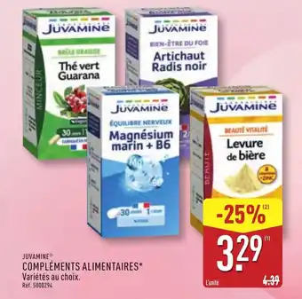 ALDI Juvamine compléments alimentaires offre