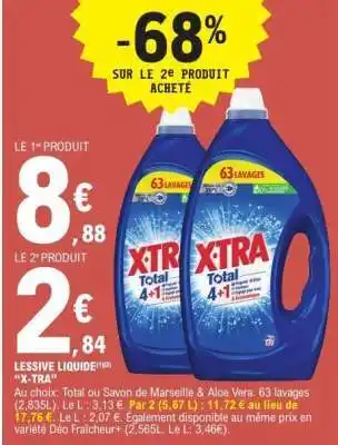 E.Leclerc LESSIVE LIQUIDE X-TRA offre