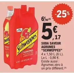 E.Leclerc SODA SAVEUR AGRUMES 'SCHWEPPES' offre