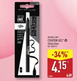 ALDI Maybelline crayon gel offre