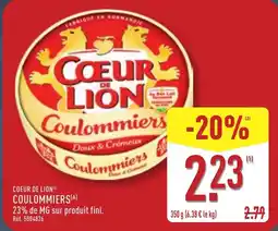 ALDI Coeur de lion coulommiers offre