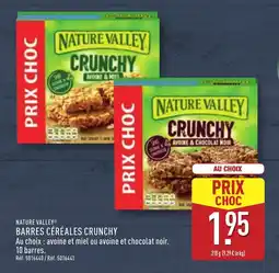 ALDI Nature valley barres céréales crunchy offre