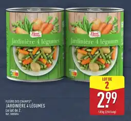 ALDI Fleurs des champs jardinière 4 légumes offre