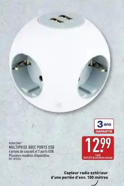 ALDI Workzone multiprise avec ports usb offre