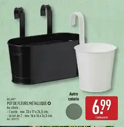 ALDI Belavi pot de fleurs métallique offre