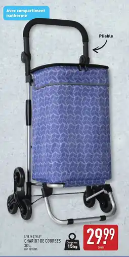 ALDI Live in style chariot de courses offre