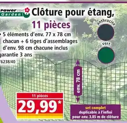 Norma PowerTec Garden Clôture pour étang, 11 pièces offre