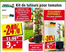 Norma POWERTEC GARDEN Kit de tuteurs pour tomates offre