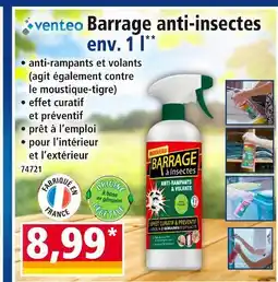 Norma VENTEO Barrage anti-insectes offre
