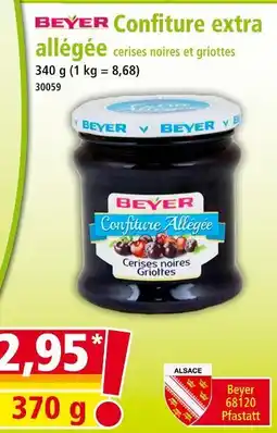 Norma BEYER Confiture extra allégée cerises noires et griottes offre