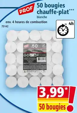 Norma PROF 50 bougies chauffe-plat offre