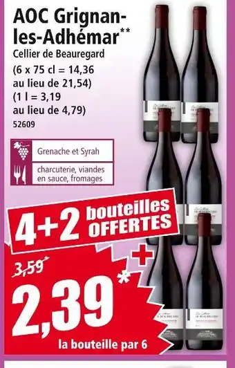 Norma Cellier de Beauregard AOC Grignan-les-Adhémar offre