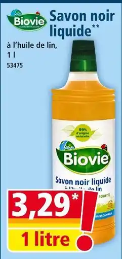 Norma BIOVIE Savon noir liquide offre