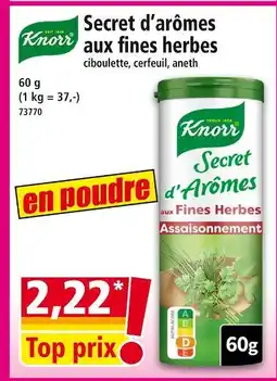 Norma KNORR Secret d'arômes aux fines herbes offre