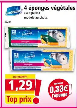 Norma SAUBERMAX Éponges végétales offre