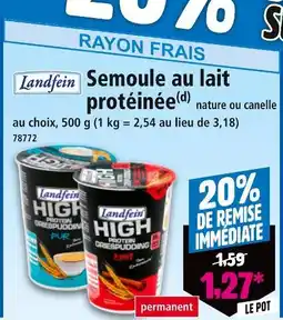 Norma LANDFEIN Semoule au lait protéinée offre
