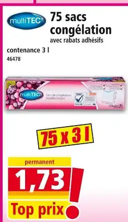 Norma MULTITEC 75 sacs congélation offre