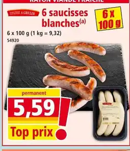 Norma Saucisses blanches offre