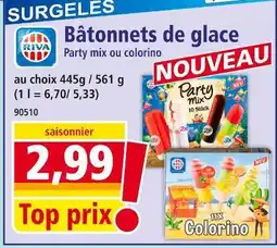 Norma RIVA Bâtonnets de glace offre