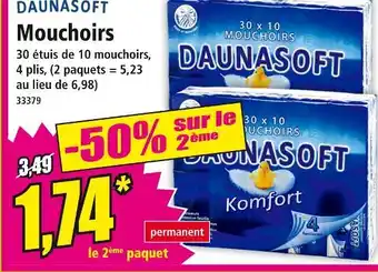 Norma DAUNASOFT Mouchoirs offre