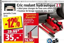 Norma DIAMON CAR Cric roulant hydraulique 2 t offre