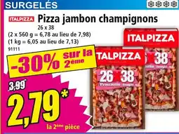 Norma Italpizza Pizza jambon champignons offre
