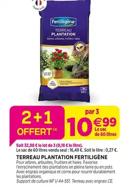 Delbard FERTILIGÈNE Terreau plantation FERTILIGÈNE offre