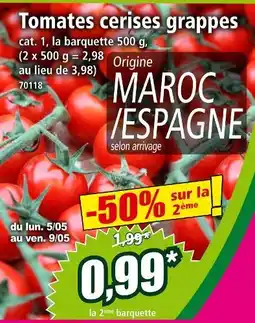 Norma Tomates cerises grappes offre