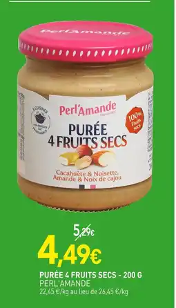 naturéO PERL'AMANDE Purée 4 fruits secs offre