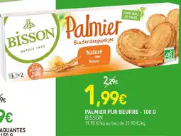 naturéO BISSON Palmier pur beurre - 100 g offre