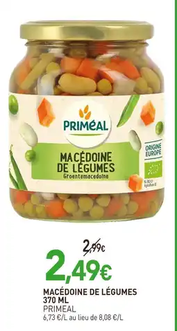 naturéO PRIMEAL Macédoine de légumes 370 ml offre