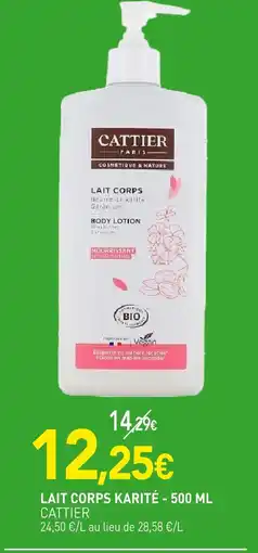naturéO CATTIER Lait corps karité offre