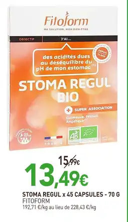 naturéO FITOFORM Stoma regul bio offre