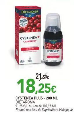 naturéO DIETAROMA Cystenea plus - 200 ml offre