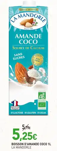 naturéO LA MANDORLE Boisson d'amande coco offre
