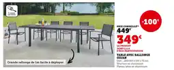 Hyper U GUJAN Table avec rallonge offre