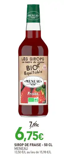 naturéO MENEAU Sirop de fraise offre