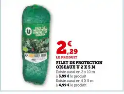 Hyper U U Filet de protection oiseaux 2 x 5 m offre