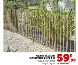 Hyper U Ganivelle en noisetier 0,9 x 5 m offre