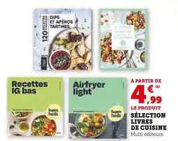 Hyper U Sélection livres de cuisine offre