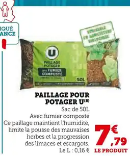 Hyper U U Paillage pour potager offre