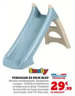 Hyper U Smoby Toboggan XS 90CM BLEU offre
