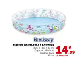 Hyper U Bestway Piscine Gonflable 3 Boudins offre