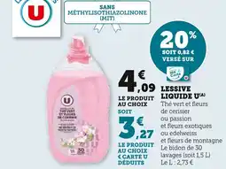 Super U Lessive liquide u offre