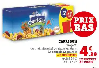 Super U Capri sun offre
