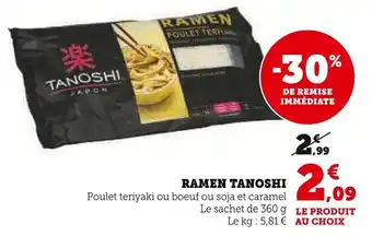 Super U Ramen tanoshi offre