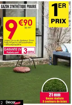 Décor Discount Gazon synthétique prairie offre